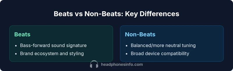 Infographic comparing Beats headphones vs generic wireless headphones