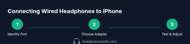 Process flow for using wired headphones with iPhone