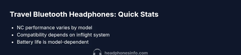 Infographic showing travel Bluetooth headphone tips