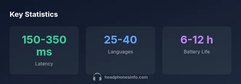 Statistics on translation headphones performance and capabilities