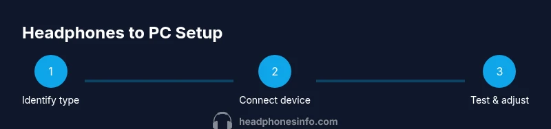 Process diagram for connecting headphones to PC