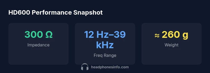 HD600 performance snapshot infographic