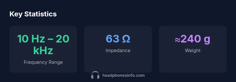Key statistics for Sony 7506 headphones