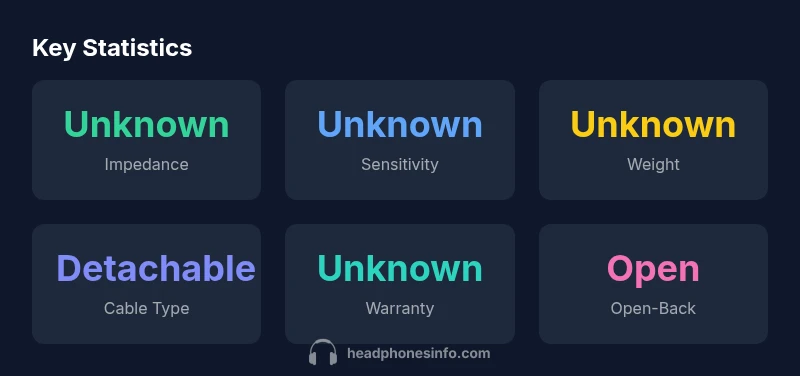 Key statistics for DT 900 Pro X open-back headphones